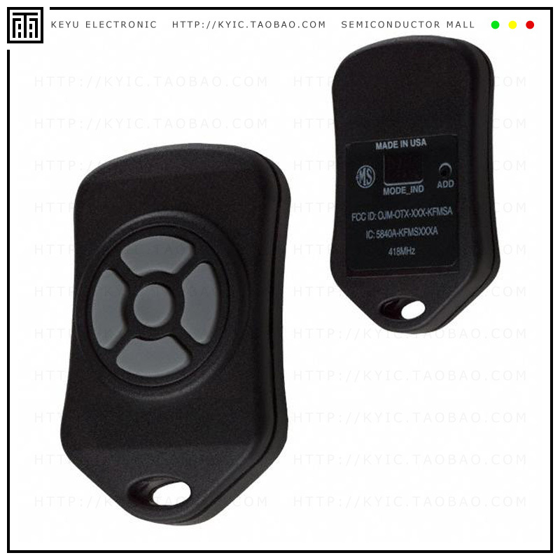 OTX-433-HH-KF5-DS【XMITTER KEYFOB 433MHZ 5 BUTTON】