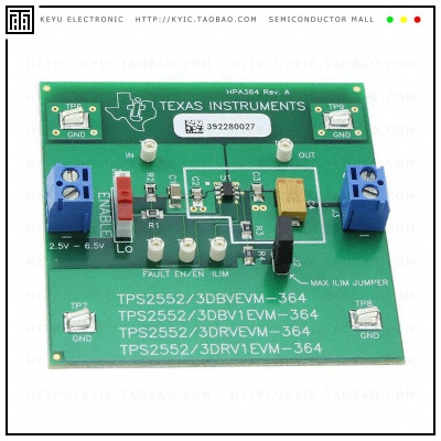 TPS2552DBVEVM-364【EVAL MODULE FOR TPS2552DBV-364】