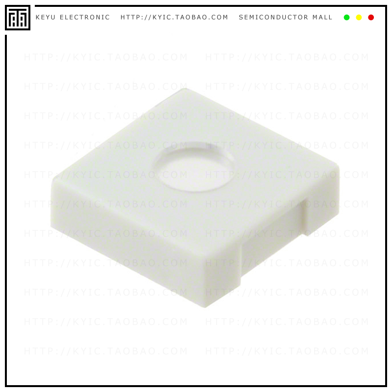 140007480070【CAP PUSHBUTTON SQ LT GRAY W/LENS】
