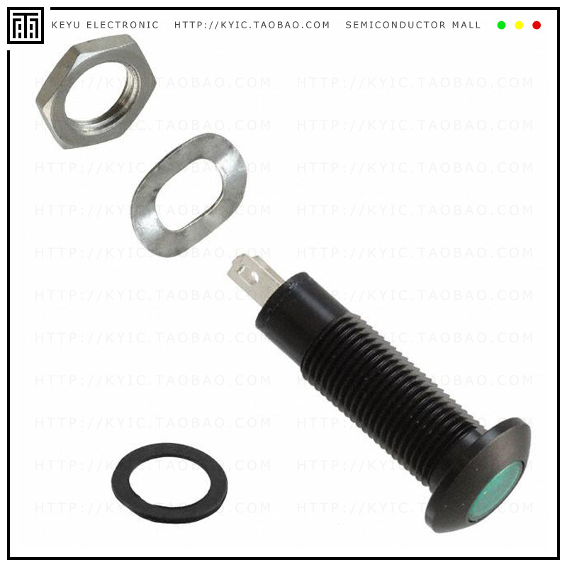 PM5-A7G110AC【PANEL MOUNT ASSEM 8.1MM GREEN】