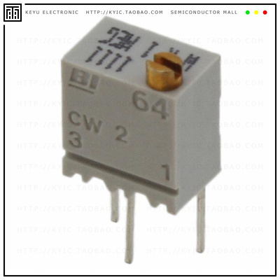 64WR20KLF【TRIMMER 20K OHM 0.25W PC PIN TOP】