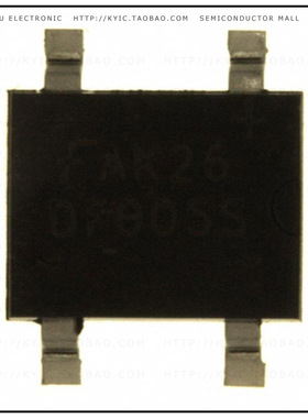 DF005S2【BRIDGE RECT 1PHASE 50V 2A 4SDIP】