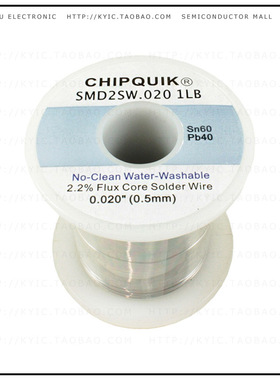 SMD2SW.020 1LB【SOLDER WIRE 60/40 TIN/LEAD NO-CL】