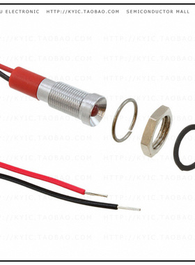 Q6R3CXXR24E【LED PANEL MOUNT INDICATOR RED】