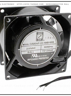 OA80AP-22-1WB1855【FAN AXIAL 80X38MM 230VAC WIRE】