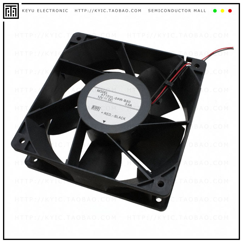 4715VL-04W-B80-E00【FAN AXIAL 120X38MM 12VDC WIRE】