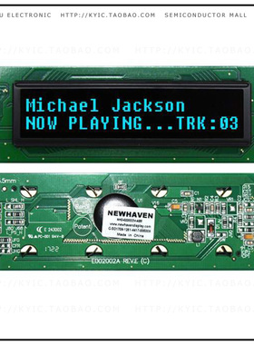 NHD-0220DZW-AB5【DISPLAY OLED CHAR 2X20 BLUE】