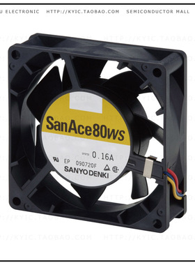 9WS0812H401【FAN 80X25MM 12VDC IP54 TACH】