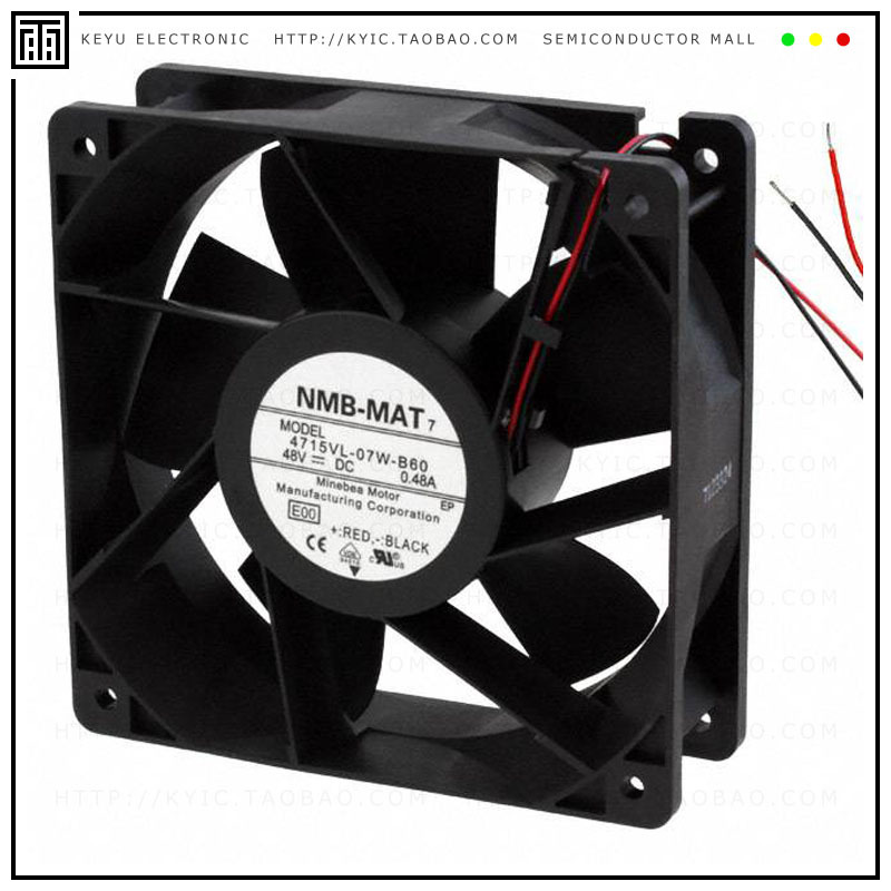 4715VL-07W-B60-E00【FAN AXIAL 120X38MM 48VDC WIRE】