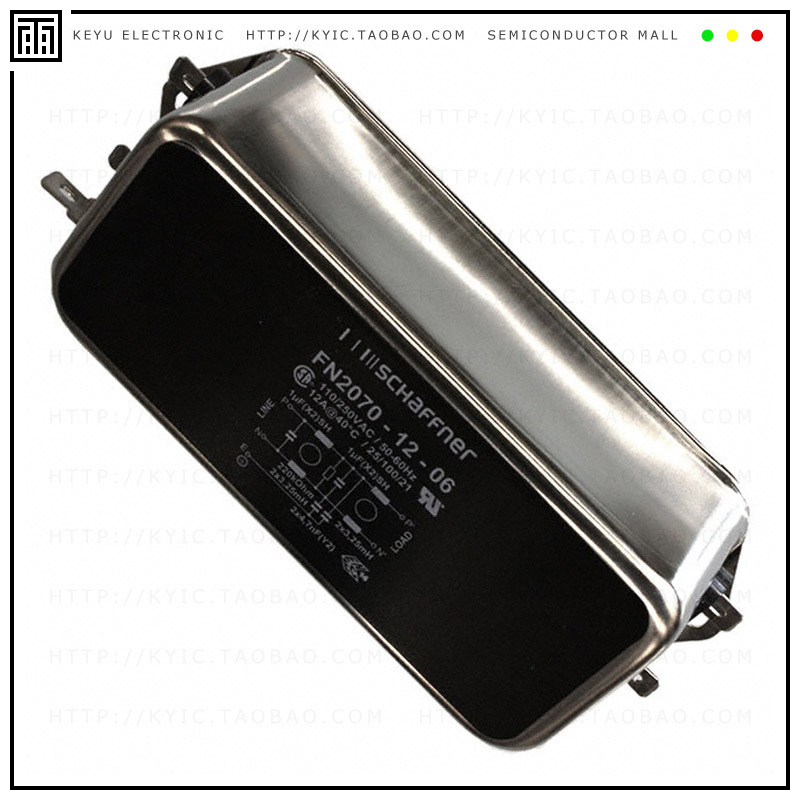 FN2070-12-06【LINE FILTER 110/250VAC 12A CHASS】