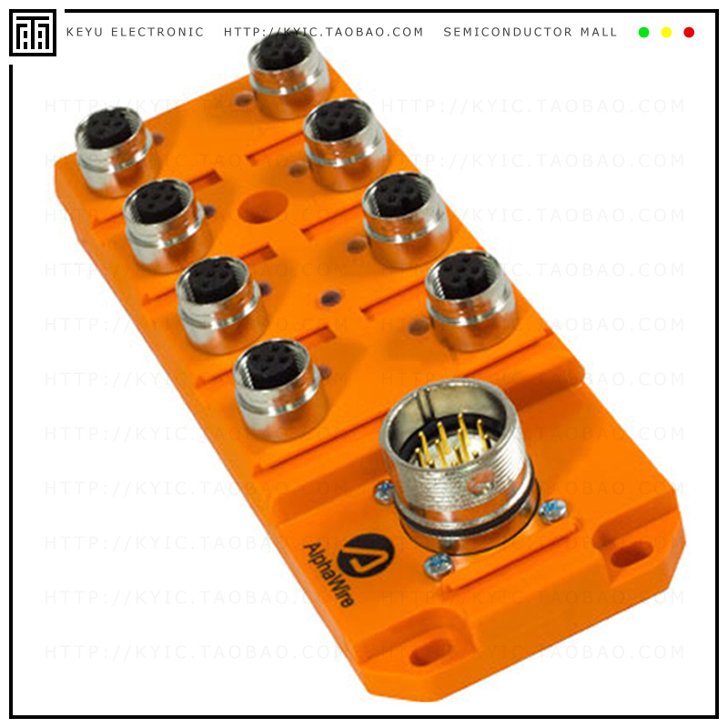 908-CN NC032【M12 PLASTIC 8PORT 1SIG LED】