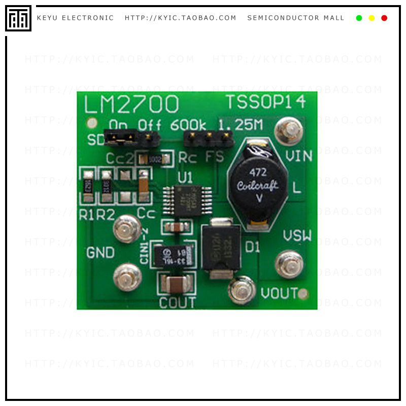 LM2700MT-ADJEV/NOPB【BOARD EVAL FOR LM2700MT-ADJ】