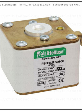 PSR032FS0800Z【FUSE SQUARE 800A 700VAC/600VDC】