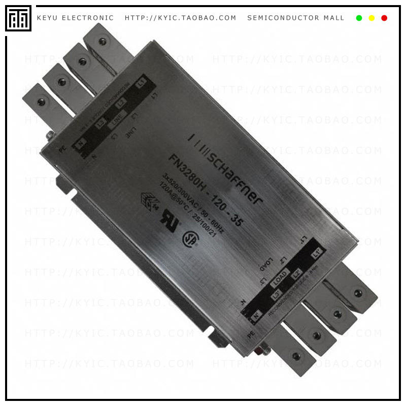 FN3280H-120-35【LINE FILTER 480VAC 120A CHASS】