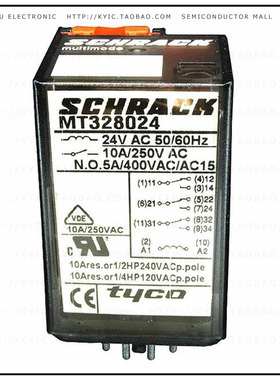 MT323024【RELAY GEN PURPOSE 3PDT 10A 24V】