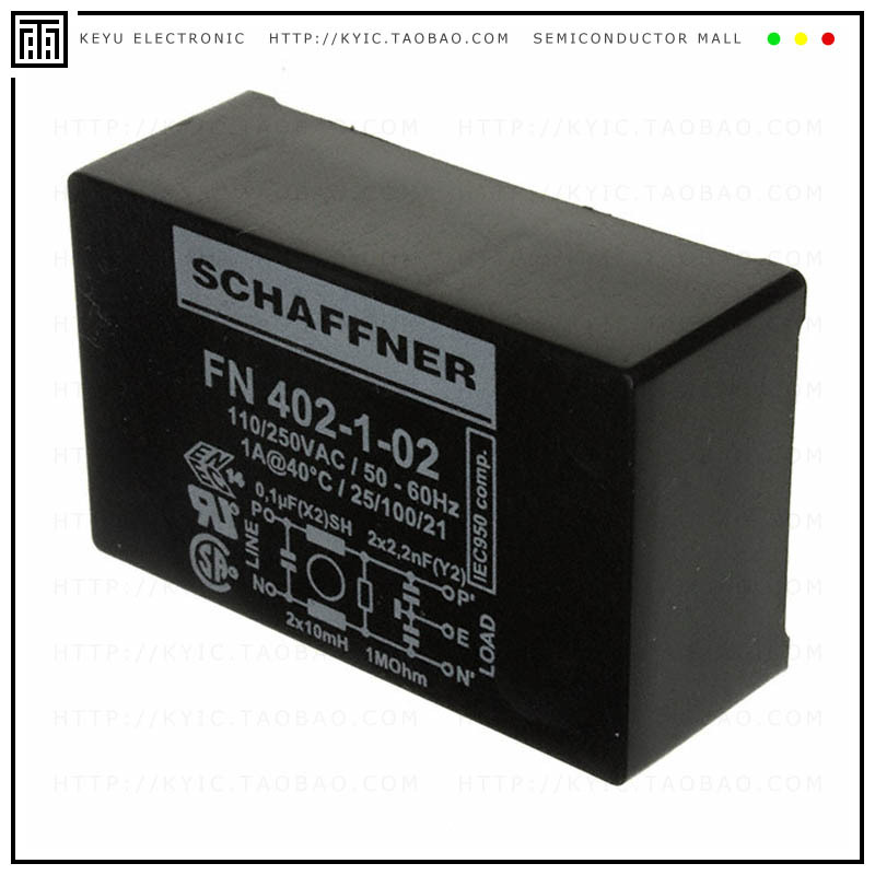 FN402-1-02【LINE FILTER 250VAC 1A TH】