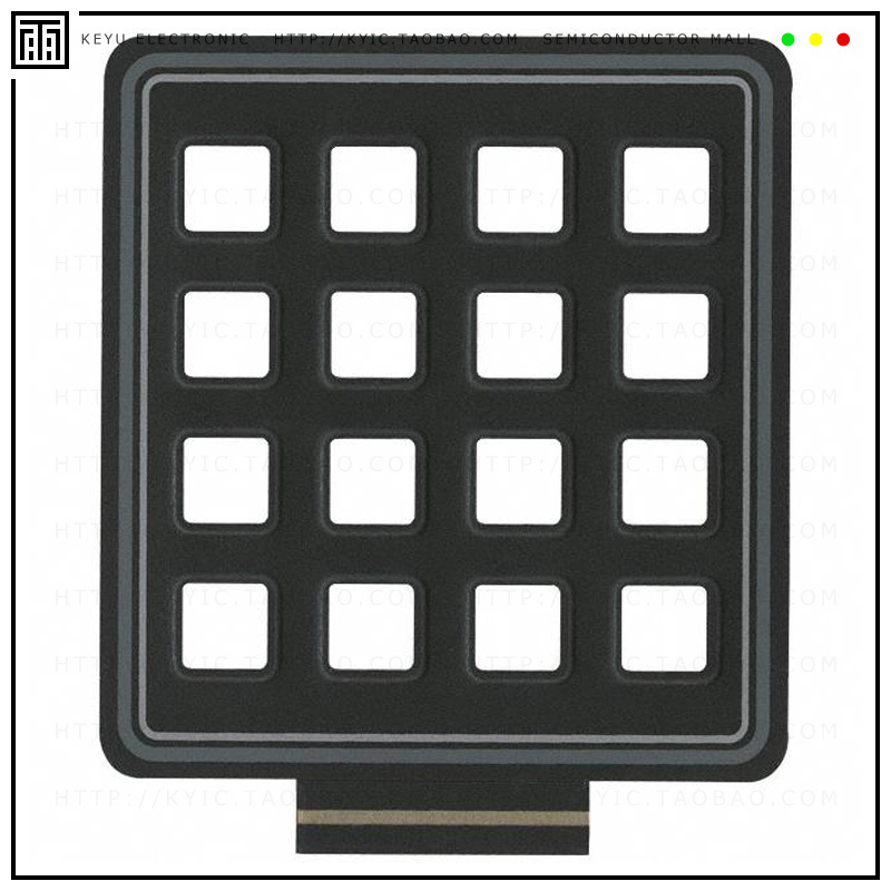 88-001【CLEAR OVERLAY FOR 16 KEY KEYPAD】