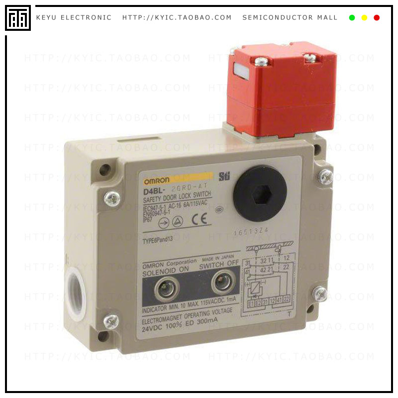 D4BL-2GRD-AT【SWITCH SAFETY DPST-NC 6A 115V】
