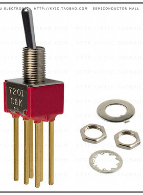 7201SYWBE【SWITCH TOGGLE DPDT 0.4VA 20V】