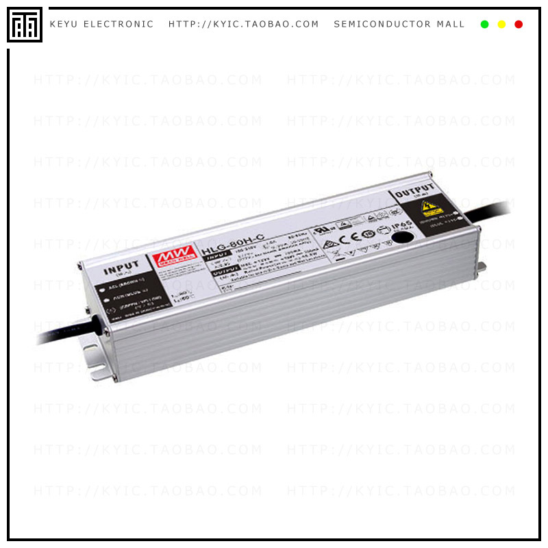 HLG-80H-C350B【LED DRVR CC AC/DC 167-257V 350MA】