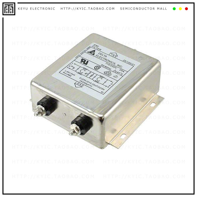 20DRGS5【LINE FILTER 115/250VAC 20A CHASS】