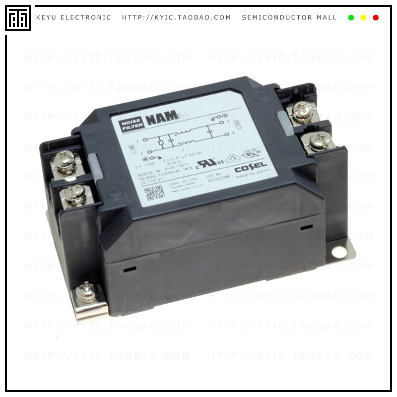 NAM-04-471【LINE FILTER 250VDC/VAC 4A CHAS】