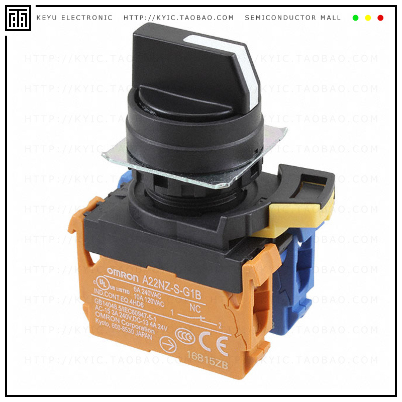 A22NS-2BL-NBA-G102-NN【SWITCH SELECT 2POS DPST 10A 120V】