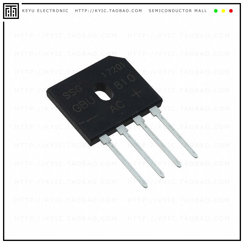 GBU610GTB【BRIDGE RECT 1PHASE 1KV 6A GBU】