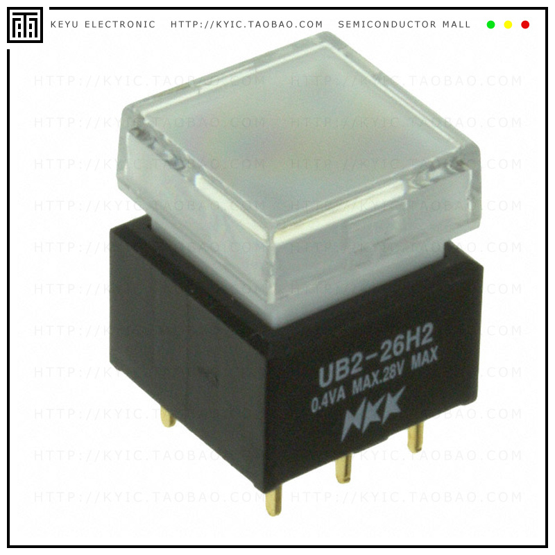 UB226SKG036B-3JB【SWITCH PUSH DPDT 0.4VA 28V】