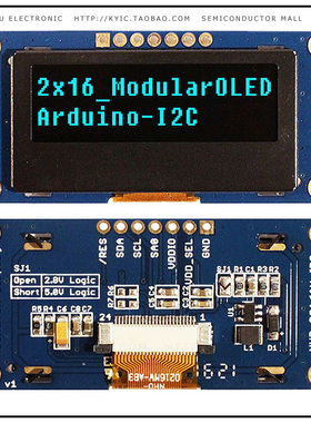 NHD-0216AW-IB3【DISPLAY OLED CHAR 2X16 BLUE】