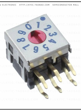 DRR7110C【SW ROT DIP 10 POS COMP R/A PC】