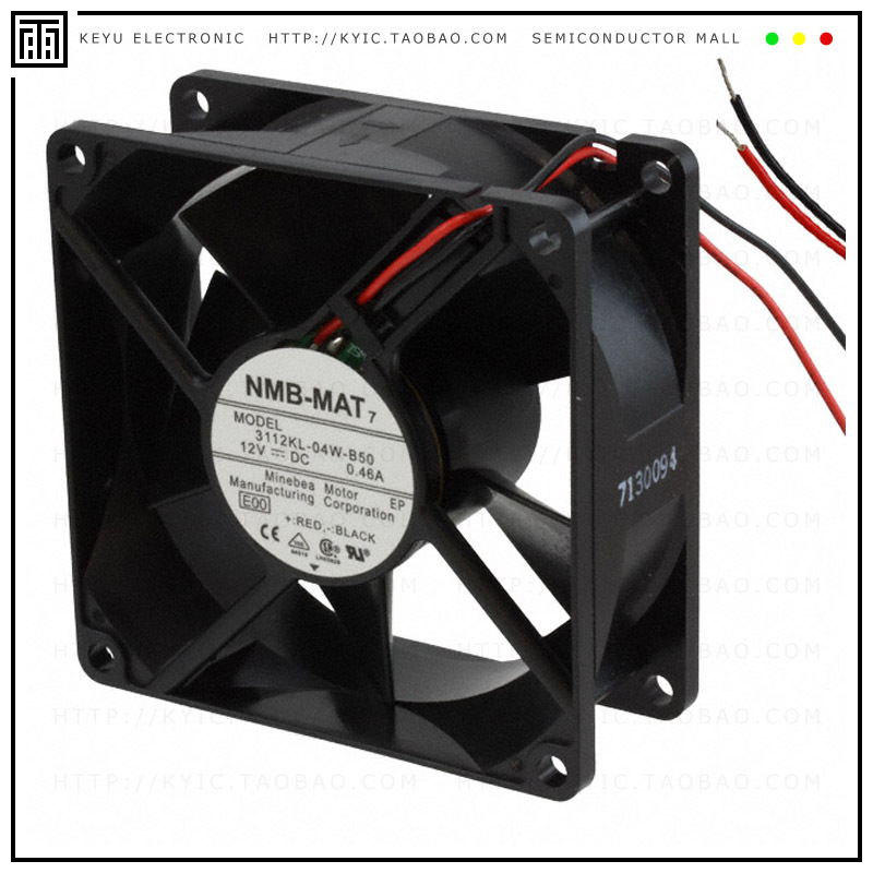 3112KL-04W-B50-E00【FAN AXIAL 80X32MM 12VDC WIRE】