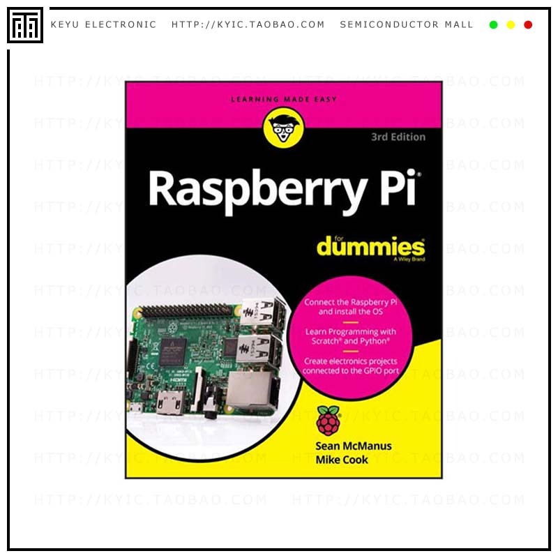 BK0109【RASPBERRY PI FOR DUMMIES 3RD ED】