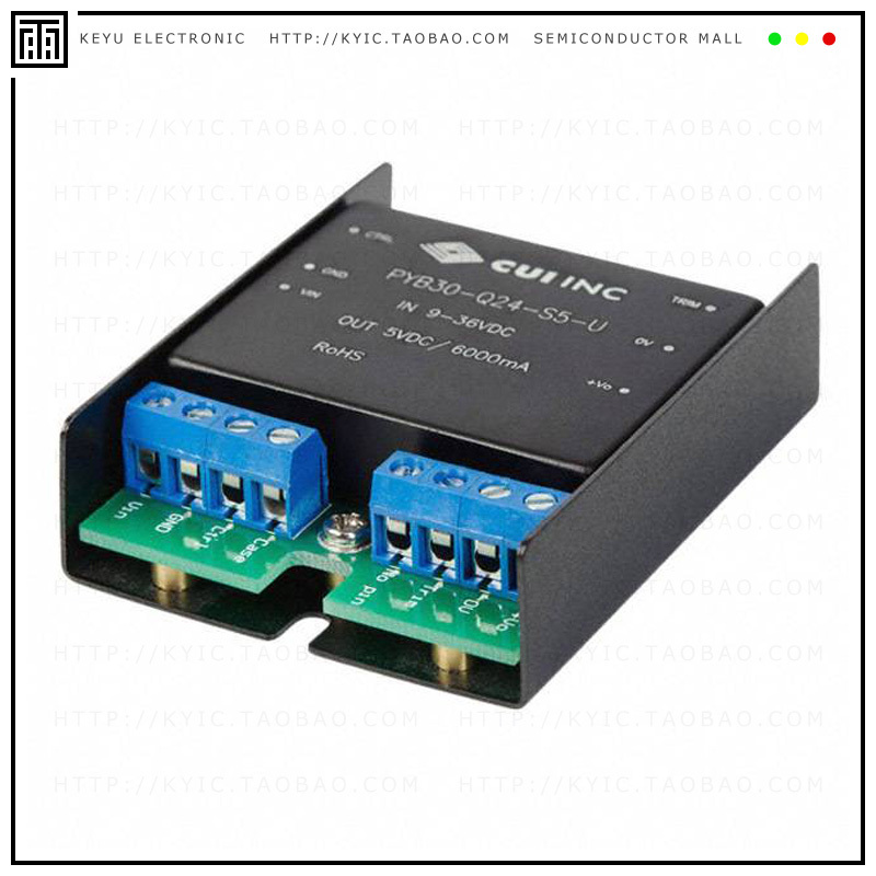 PYB30-Q48-D12-U【DC/DC CONVERTER +/-12V 30W】