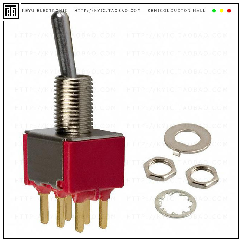 100DP1T1B1M2REH【SWITCH TOGGLE DPDT 0.4VA 20V】