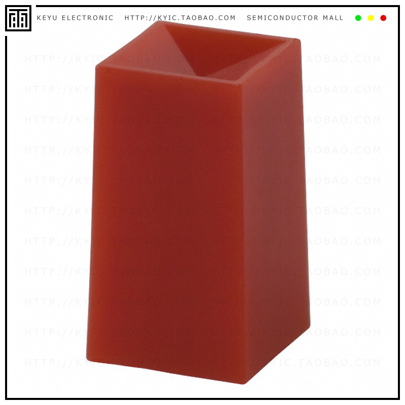 1DRED【CAP PUSHBUTTON SQUARE RED】