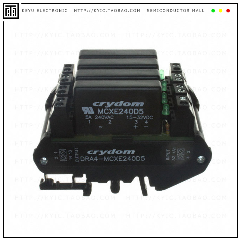 DRA4-MCXE240D5【SSR RELAY SPST-NO 5A 12-280V】