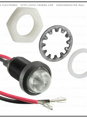 CNX718N40005W【LED 18MM AMBER 5V WIRE PNL MNT】