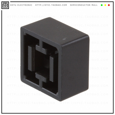 1571384-4【CAP KEYSWITCH SQUARE BLACK】