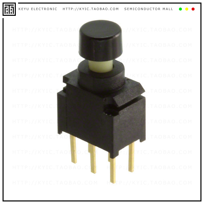 800UDP8P1A1M2RER1BLK【SWITCH PUSH DPDT 0.4VA 20V】