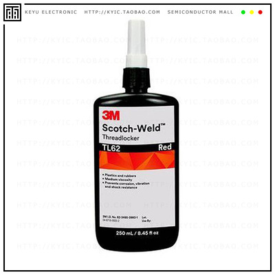 TL62 RED 8.45OZ【SCOTCH-WELD THREADLOCKER TL62 RE】