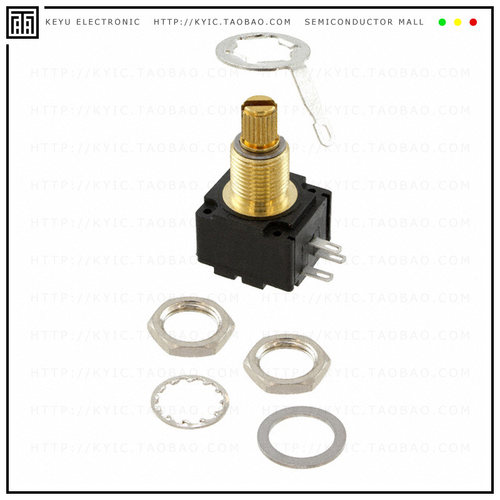 95A1D-Z28-EA0/302L【POT 500K OHM 1/4W PLASTIC LOG】