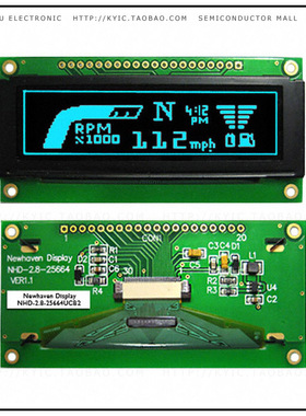 NHD-2.8-25664UCB2【LCD OLED GRAPHIC 256 X 64 BLUE】