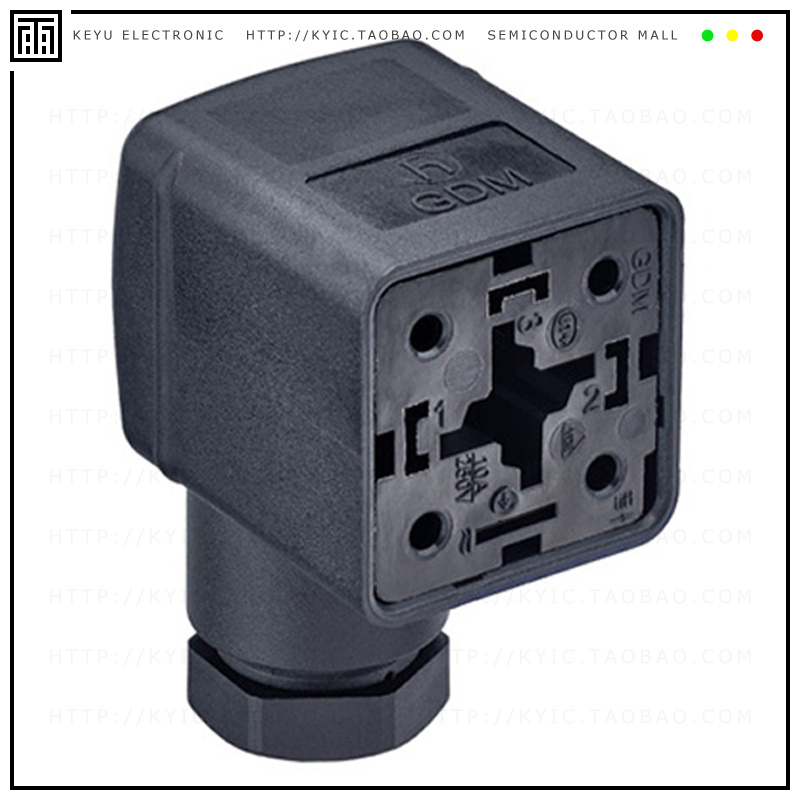 GDM21AQ-A0U-1KK【DIN VALVE CONNECTOR 3POS】