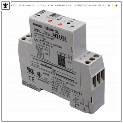 H3DS-GL AC24-230/DC24-48【RELAY TIME DELAY 120SEC 5A 250V】