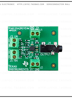 TPA6120A2RGYEVM【EVAL MODULE FOR TPA6120A2RGY】