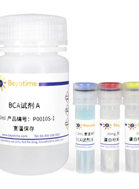 BCA蛋白浓度测定试剂盒(增强型) P0010S P0010 P0009碧云天生物