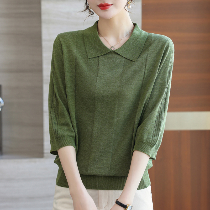 七分薄款漂亮中袖衣衣利