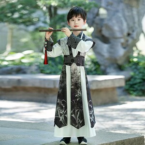 男童汉服2025新款秋冬古装儿童唐装小男孩古风帅气中国风套装高级