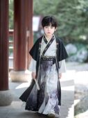 高端中国风唐装 儿童古装 男孩公子帅气国风演出服 长袖 男童汉服秋季
